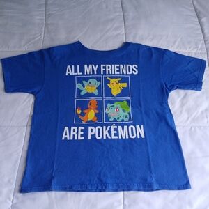 KIDS Pokémon Blue T-SHIRT SIZE XS Starter Pokémon Unisex